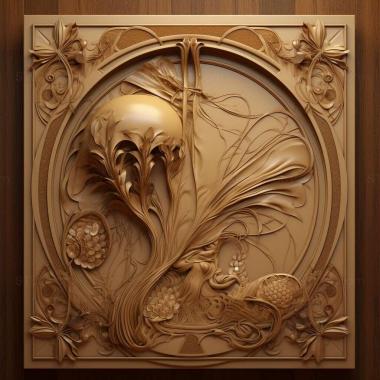Patterns and decorations Victor Horta 3 3d model